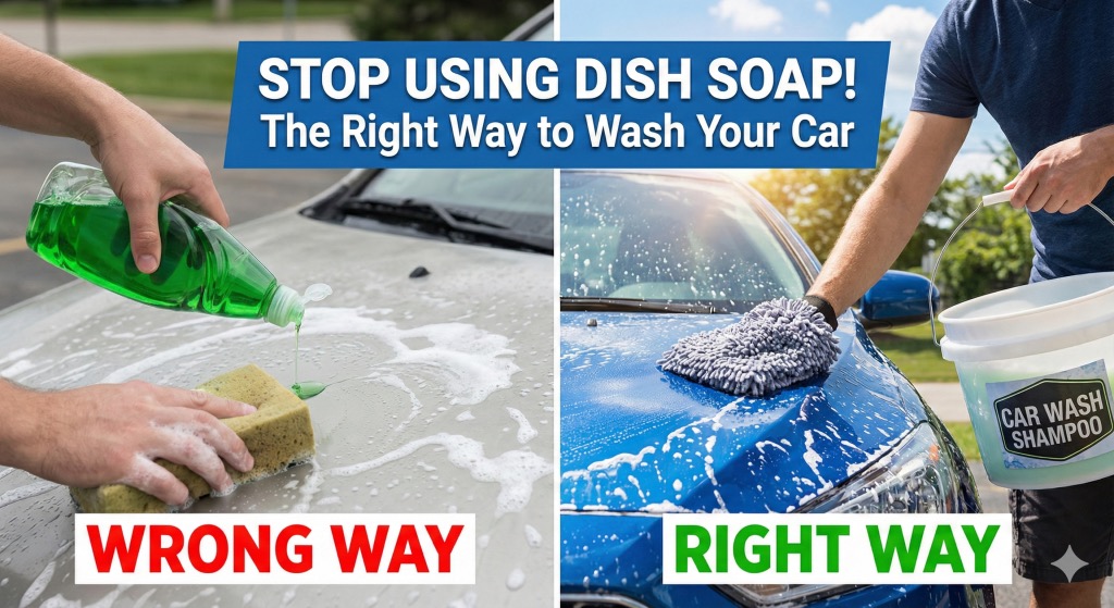 Stop Using Dish Soap! The Right Way to Wash Your Car