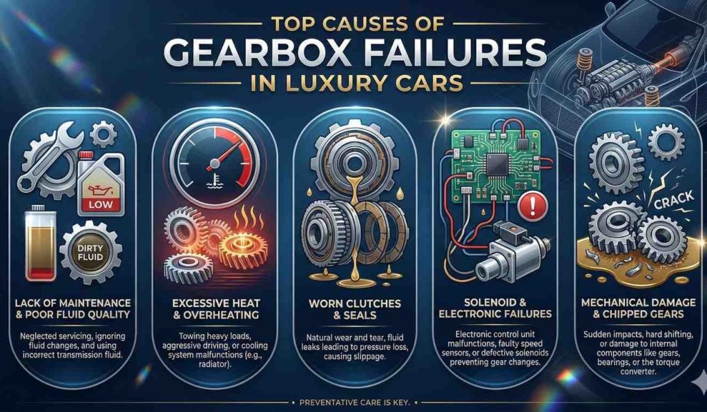 Top Causes of Gearbox Failures in Luxury Cars